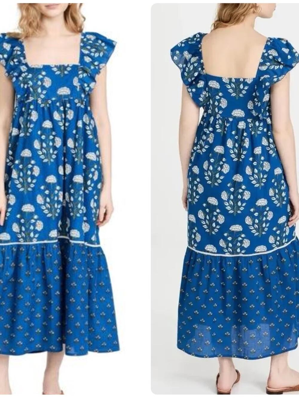 Ro’s Garden Jimmy Dress in Indira Blue Print
